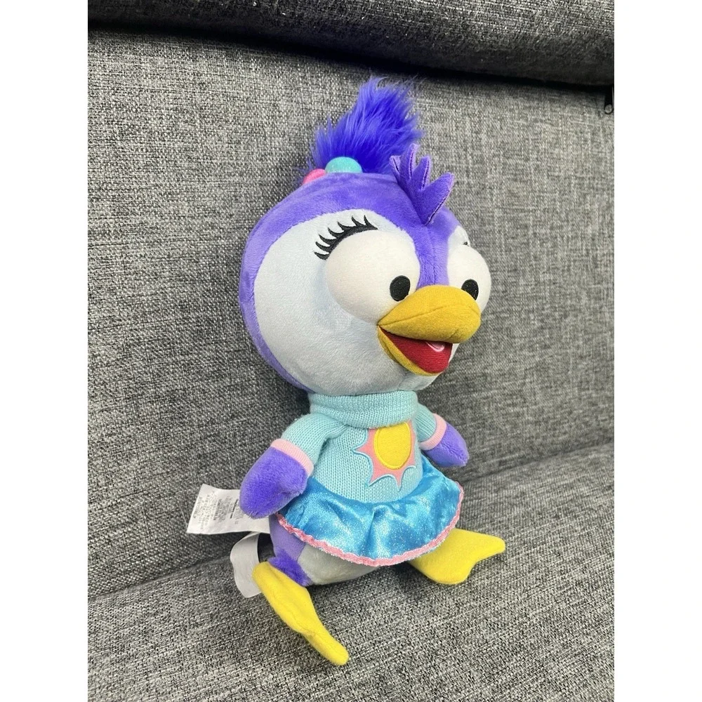 Disney Store Summer Penguin Plush Muppet Babies Stuffed Animal Toy Purple Used